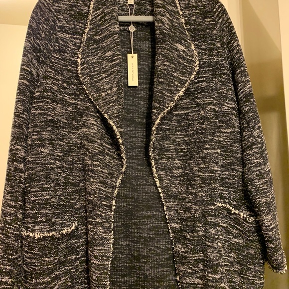 Max Studio black tweed cardigan - Picture 6 of 6